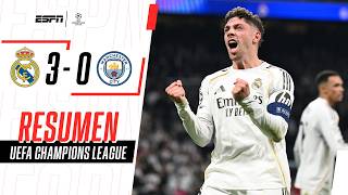 HAT-TRICK INOLVIDABLE DE VALVERDE Y PALIZA TOP DEL REAL AL CITY | R. Madrid 3-0 Man. City | RESUMEN