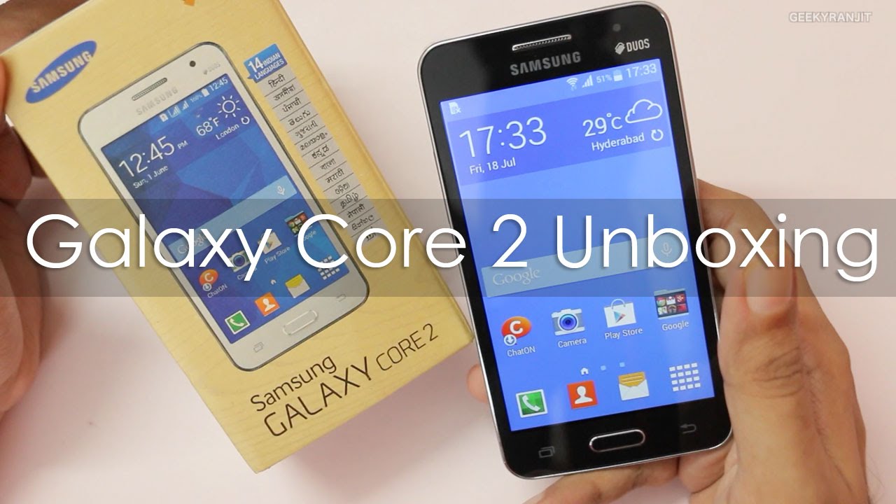 Samsung Galaxy Core 2 Unboxing First Boot & Hands on Overview