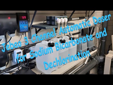 Jebao 3 Channel Automatic Doser for Sodium Bicarbonate and Metal Detoxification.