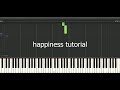 rex orange county - happiness piano tutorial