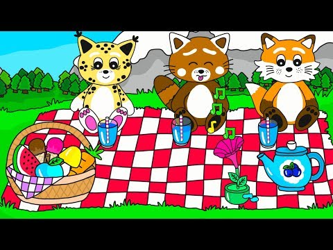 Pukkins Camping - Lek och lär dig färger - Pukkins App review - Lek med oss