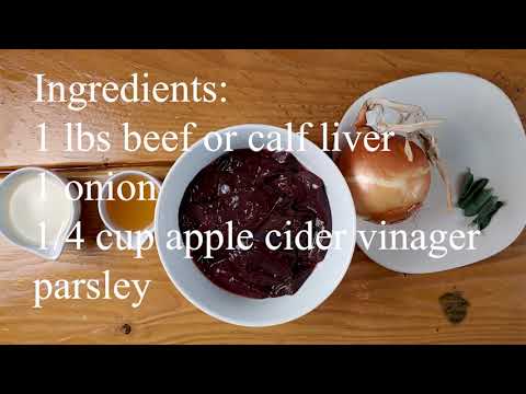 Beef liver recipe Venetian style