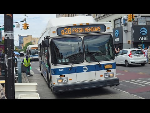 MTA Bus: Onboard 2013 New Flyer C40LF CNG #656 on the Q26 from Flushing to Fresh Meadows