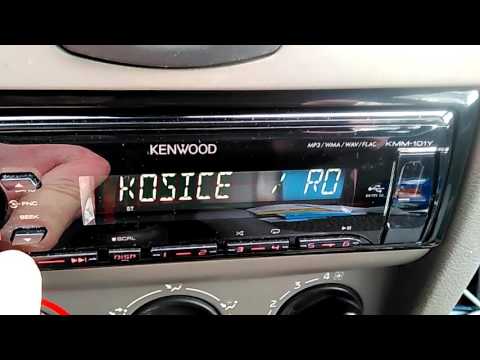 Výborná selektivita autorádia Kenwood KMM - 101 AY