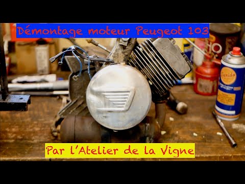 Démontage d'un moteur de Peugeot 103