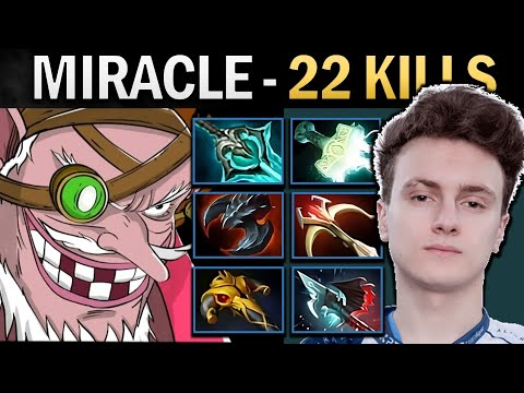 Sniper Dota Gameplay Miracle with 22 Kills and Mjolnir