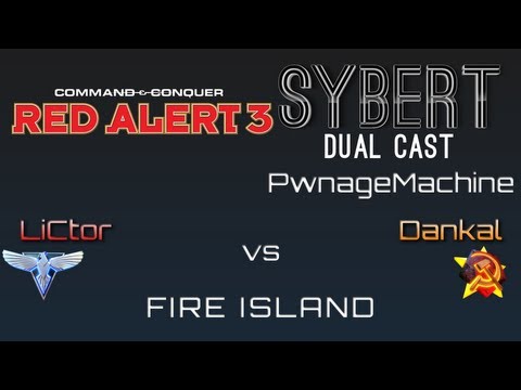 LiCtor[A] vs Dankal[S] - Fire Island - Red Alert 3