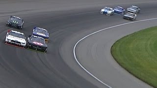 NASCAR - Michigan2015 Xfinity Logano and Harvick Collide