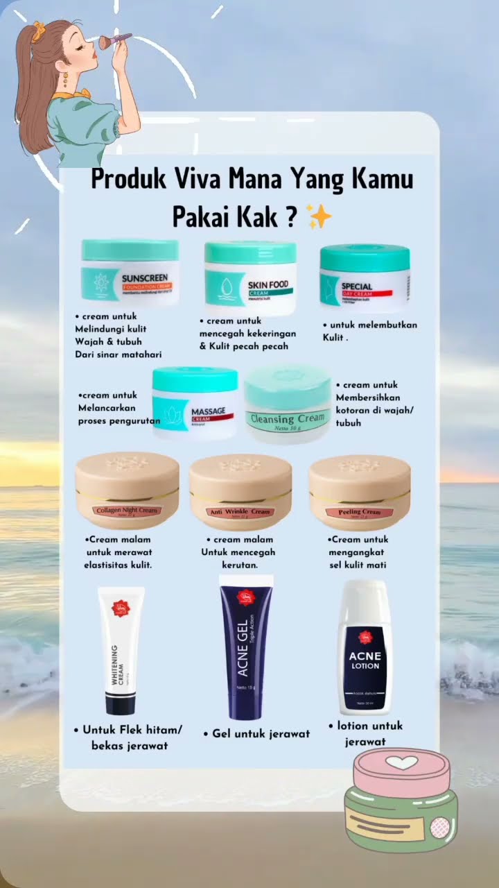 Siapa yang nggak kenal Viva Cosmetics? 🌟 Rekomendasi skincare yang bikin kulitmu glowing dan sehat! 🧖‍♀️