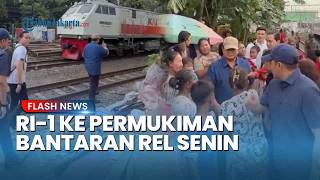 Gemuruh Warga saat Prabowo Mendadak Kunjungi Bantaran Rel Senen, Ada Janji yang Terucap