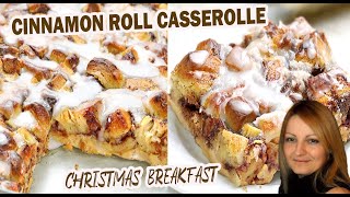 How to Make Easy Cinnamon Roll Casserole | Easy Christmas Breakfast!