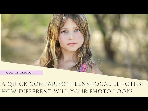 Comparison of lens focal lengths