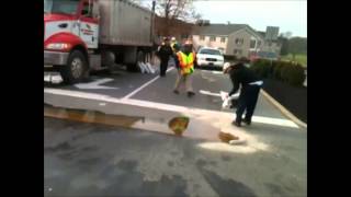 preview picture of video 'Cooking oil spilled on Willow Street Pike'