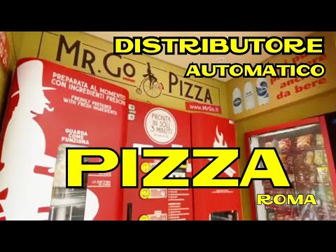 Primo Distributore Automatico di Pizza 🍕 in Italia - Roma -  MR. GO PIZZA 🍕 3 Minuti  pizza Express