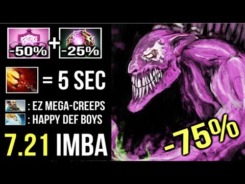 MEGACREEPS -75% CD ALL Skills Dazzle 5s Dagon Crazy Try Hard Comeback Gameplay by Sccc 7.21 Dota 2