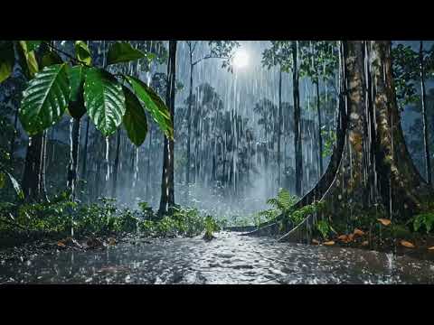 Midnight Rain in the Amazon | Cinematic Rainforest Ambience 4K