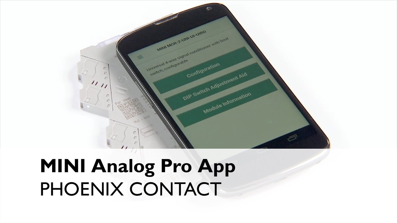 MINI Analog Pro signal conditioners – Configuration via smartphone app