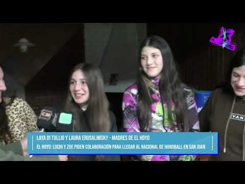 ➡️El Hoyo: Luchi y Zoe piden colaboración para llegar al Nacional de Handball en San Juan⬅️