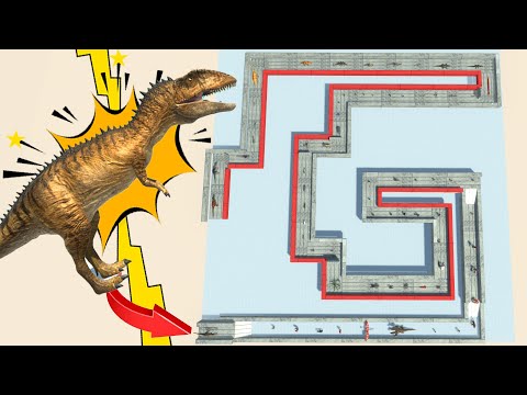 Carcharodontosaurus defeats every units - Animal Revolt Battle Simulator