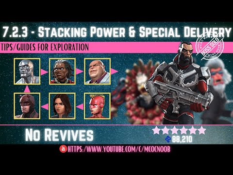 MCOC: Act 7.2.3 - Stacking Power & Special Delivery - (Book 2, Act 1.2) - Tips/Guides - No Revives