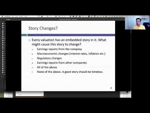 Session 13: More on stories and first valuations