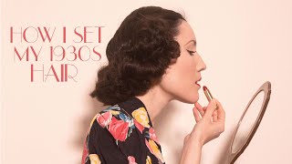 How I Set And Brush Out My 1930s-1940s Vintage Hair | Carolina Pinglo