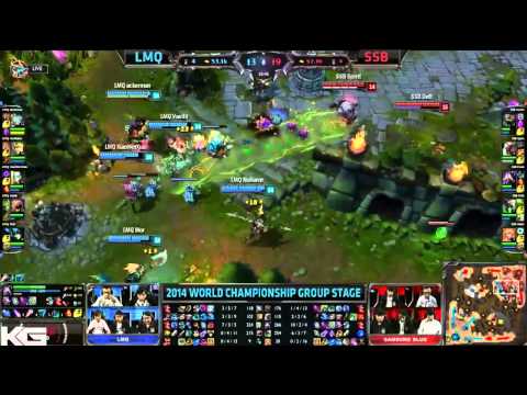 LMQ vs Samsung blue Game 2 S4 Worlds Highlights   LoL World Championship 2014 S4 LMQ vs SSB