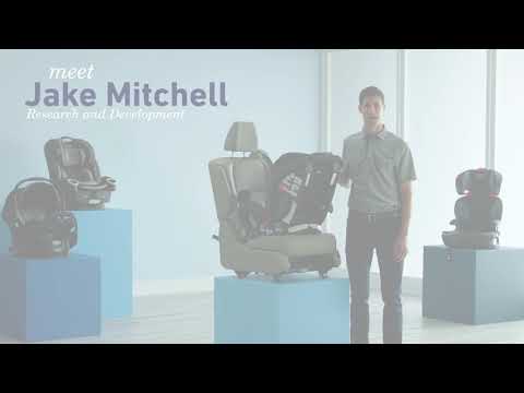 How to Install your SlimFit3™ LX 3-in-1 Car Seat Rear-Facing using the Lower Anchor Attachment