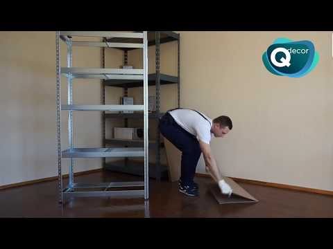 Raft metalic camara, 200X100X50 cm, cadru metalic negru, 5 polite MDF