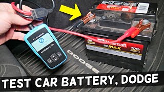DODGE HOW TO TEST CAR BATTERY, DODGE DOES NOT START CHARGER CHALLENGER DURANGO RAM 1500 JOURNEY