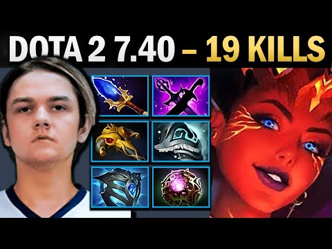 Queen of Pain Pro with 19 Kills and Octarine - Gameplay Dota