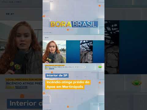 Incêndio atinge prédio da Apae em Martinópolis, no interior de São Paulo