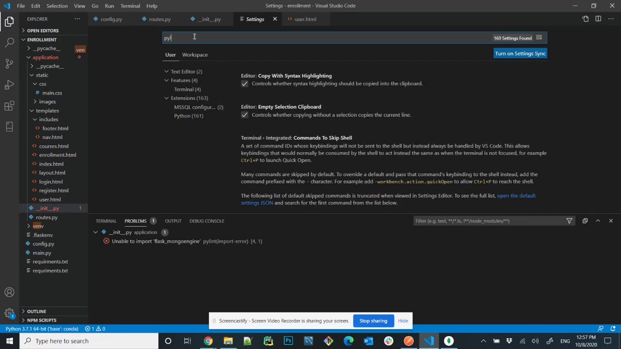 Unable to import flask mongoengine