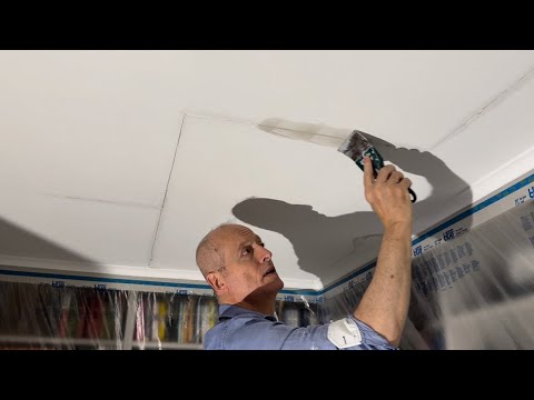 How to repair cracks in your ceiling - complete tutorial 