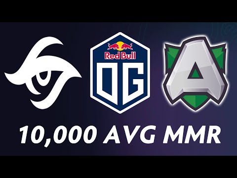 10,000 avg MMR — OG, Secret, Alliance pros
