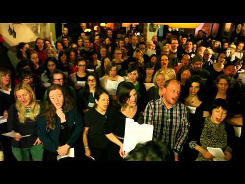 choir! choir! choir! sings Death Cab For Cutie - I'll Follow You Into The Dark