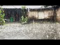 Heavy Rain On Beautiful Remote Villages Rain Video