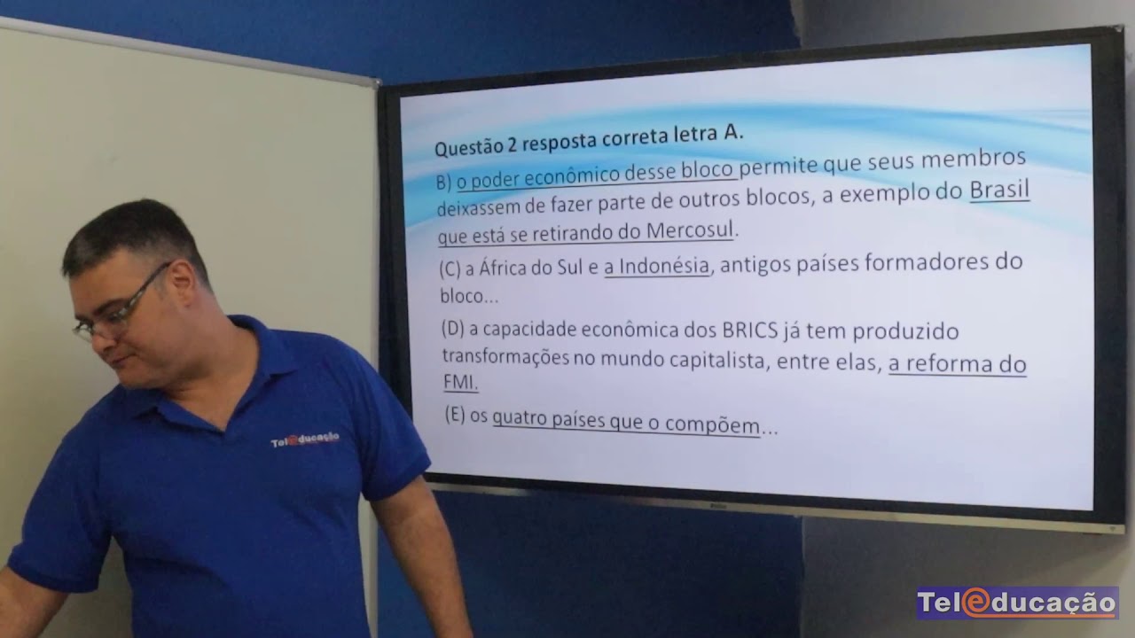 Exercicios Geografia Geral   Nova ordem mundial, espaço geopolítico e globalização pt1