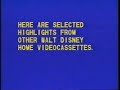 Here Are Selected Highlights From Walt Disney Home Video Logo 1980