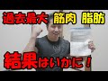 過去最高更新！体重、体脂肪、筋肉量をInbodyではかってみた！