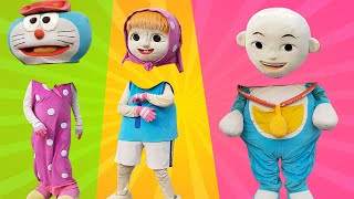 Download lagu Wrong Heads Badut Doraemon Masha dan upin ipin mp3