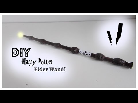 DIY Harry Potter Prop I DIY Harry Potter Elder wand Craft!