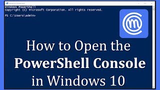 How to open PowerShell in Windows 10