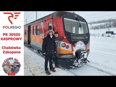 KASPROWY ❄️Zimowy szlak❄️ EN57 CHABÓWKA-ZAKOPANE [CanView4K]] #polregio