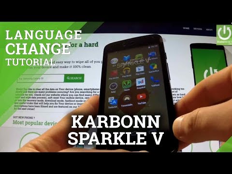KARBONN Sparkle V - How to Change Language in Karbonn