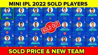 Mini IPL 2022 Sold Players List | CSA T20 League Sold Players & Price