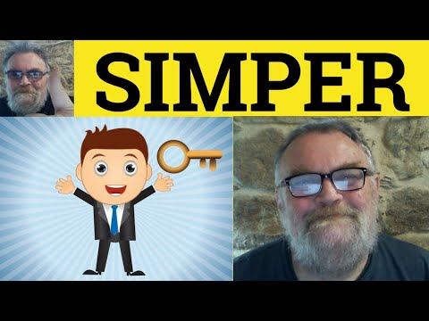 🔵 Simper Meaning - Simper Examples - Simper Definition - Verb Noun - Simper
