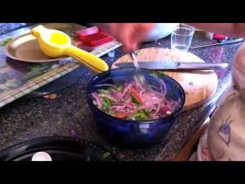 Chef Celly makes Ecuadorian Style pickled onions..Gaga