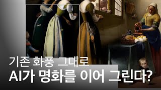 인공지능이 명화 화풍 그대로 그림을 이어 그린다?