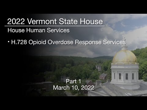 Vermont State House - H.728 Opioid Overdose Response Services Part 1 3/10/2022
